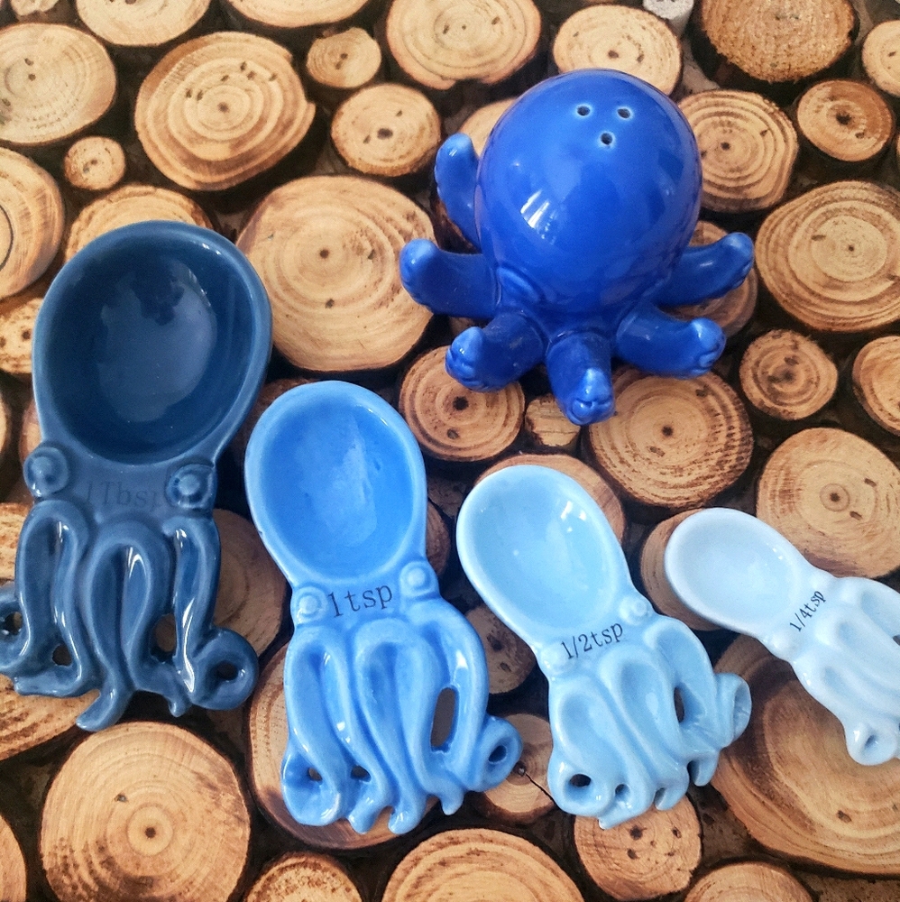 {World Market} Octopus Spoons + Shaker